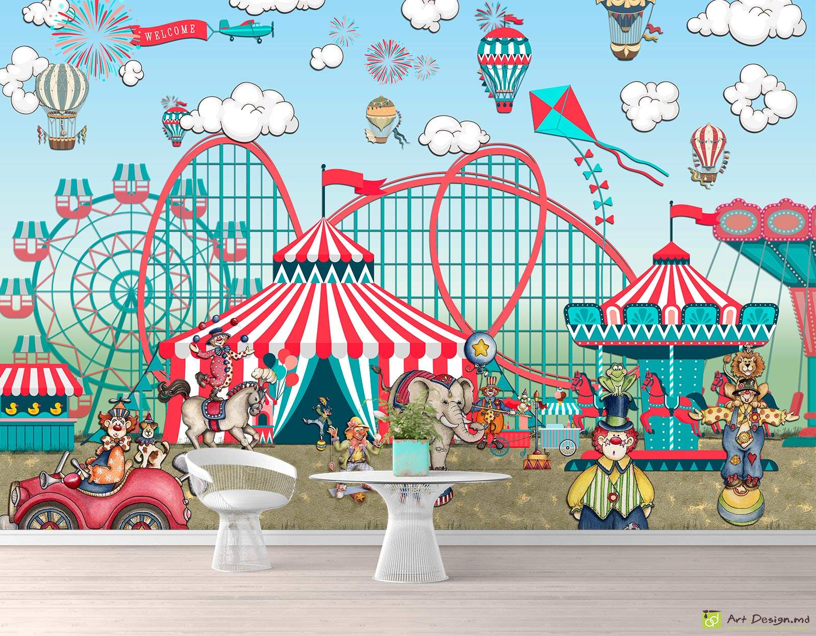 Fototapet la comanda - Performanță de circ