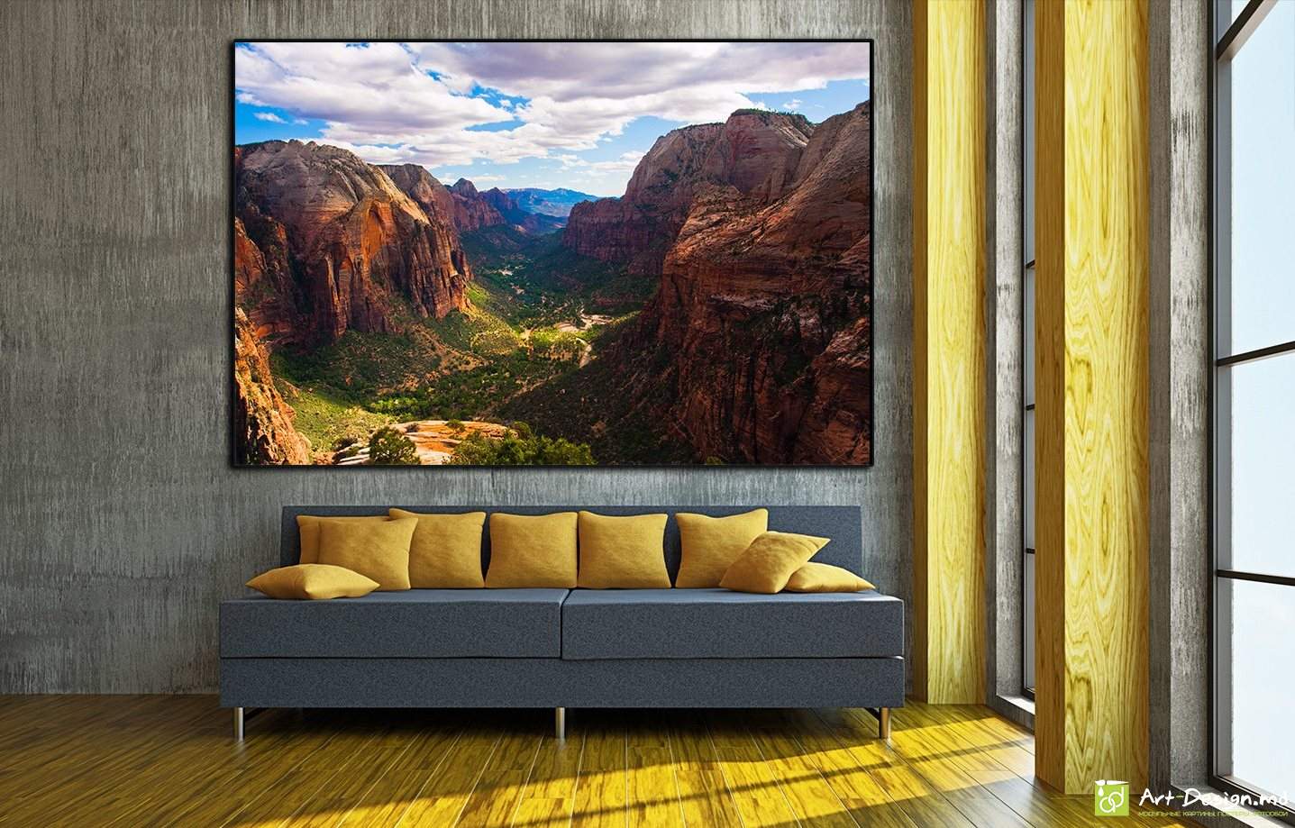 Peisajul canionului, Poster cu vederi montane