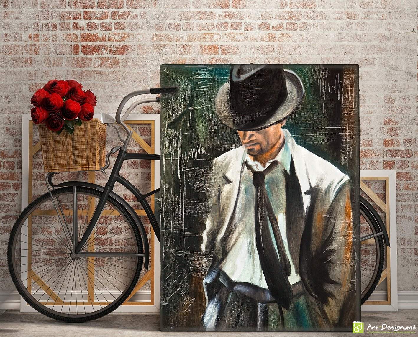 Misterul retro, Tablou pe Pânză în Stil Noir