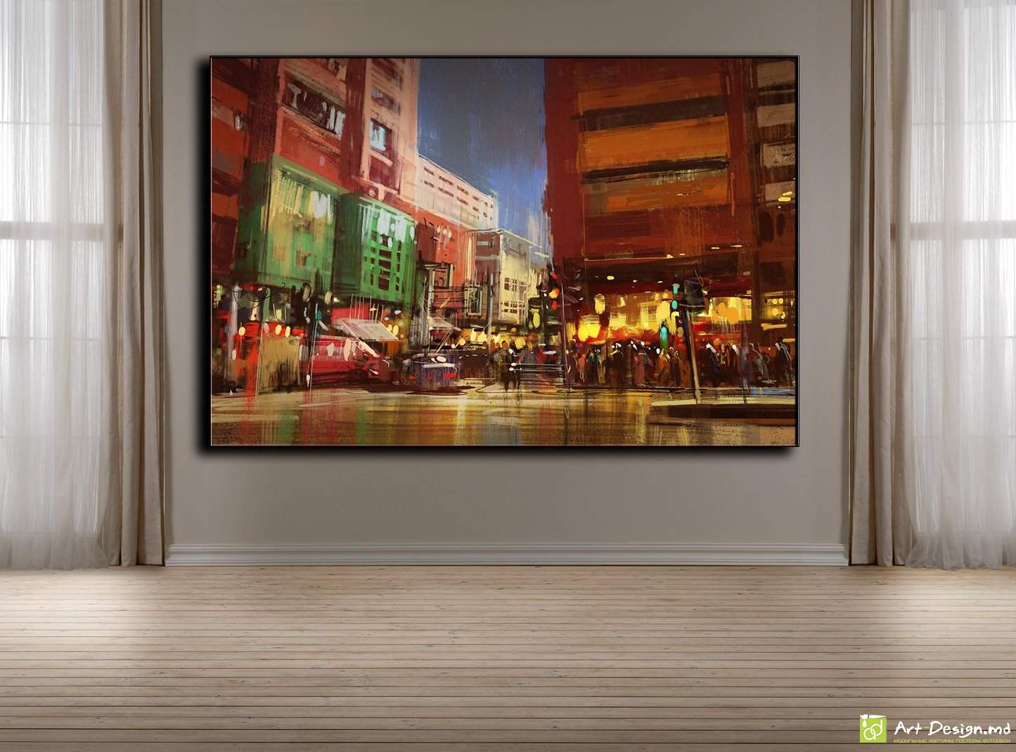 Viața Urbană, Poster pe Pânză