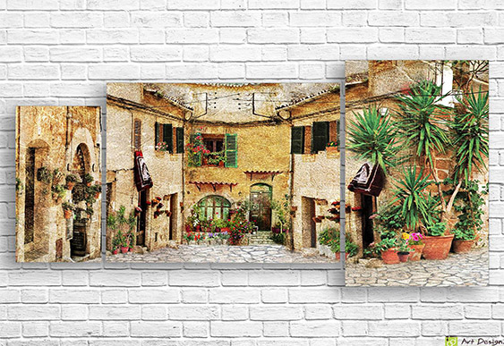 Imagine modulară - Franta desenata și levănțică