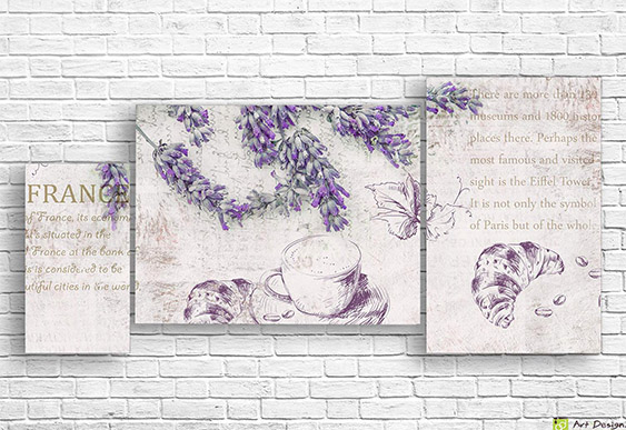 Tablou Multicanvas -Franța antică