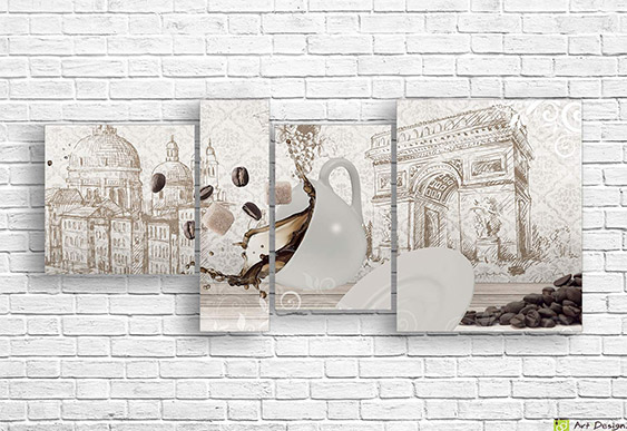 Модульная картина - Старинный, прекрасный Лондон