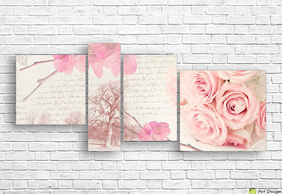 Модульная картина - Старый и зеленый город_2