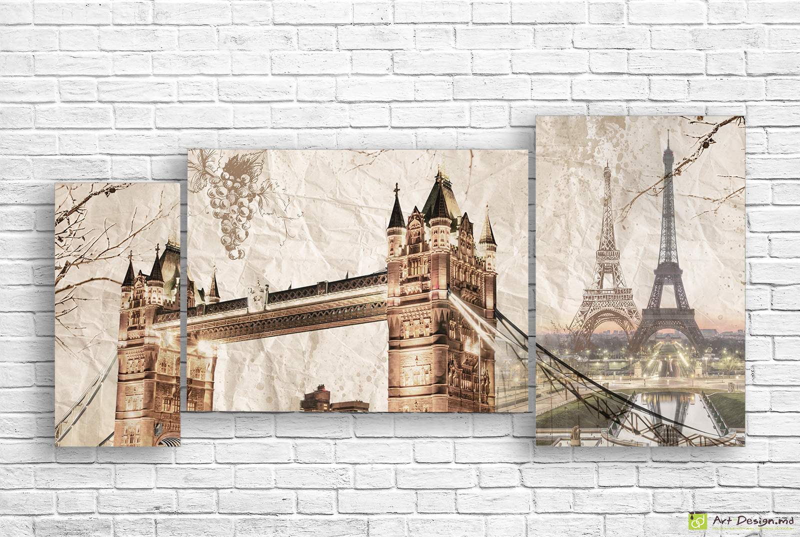 Модульная картина - Исторические города