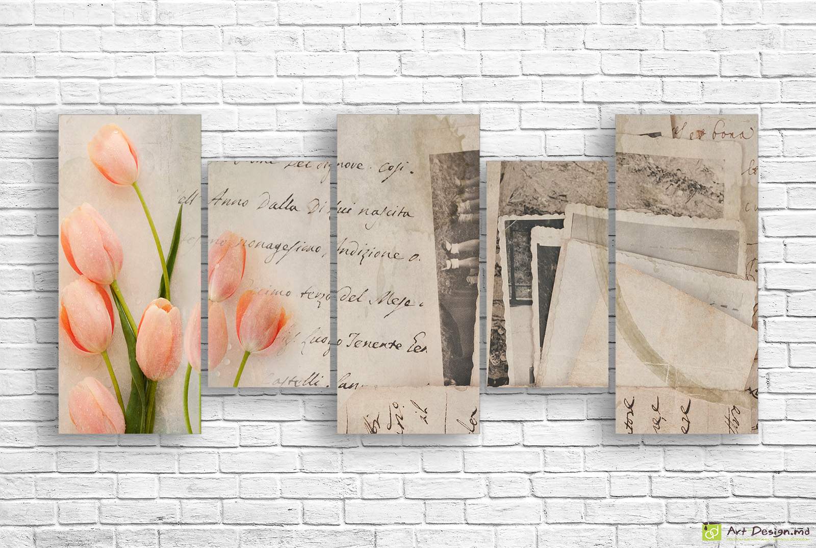 Imagine modulară - Retro. Amintiri si lalele_3