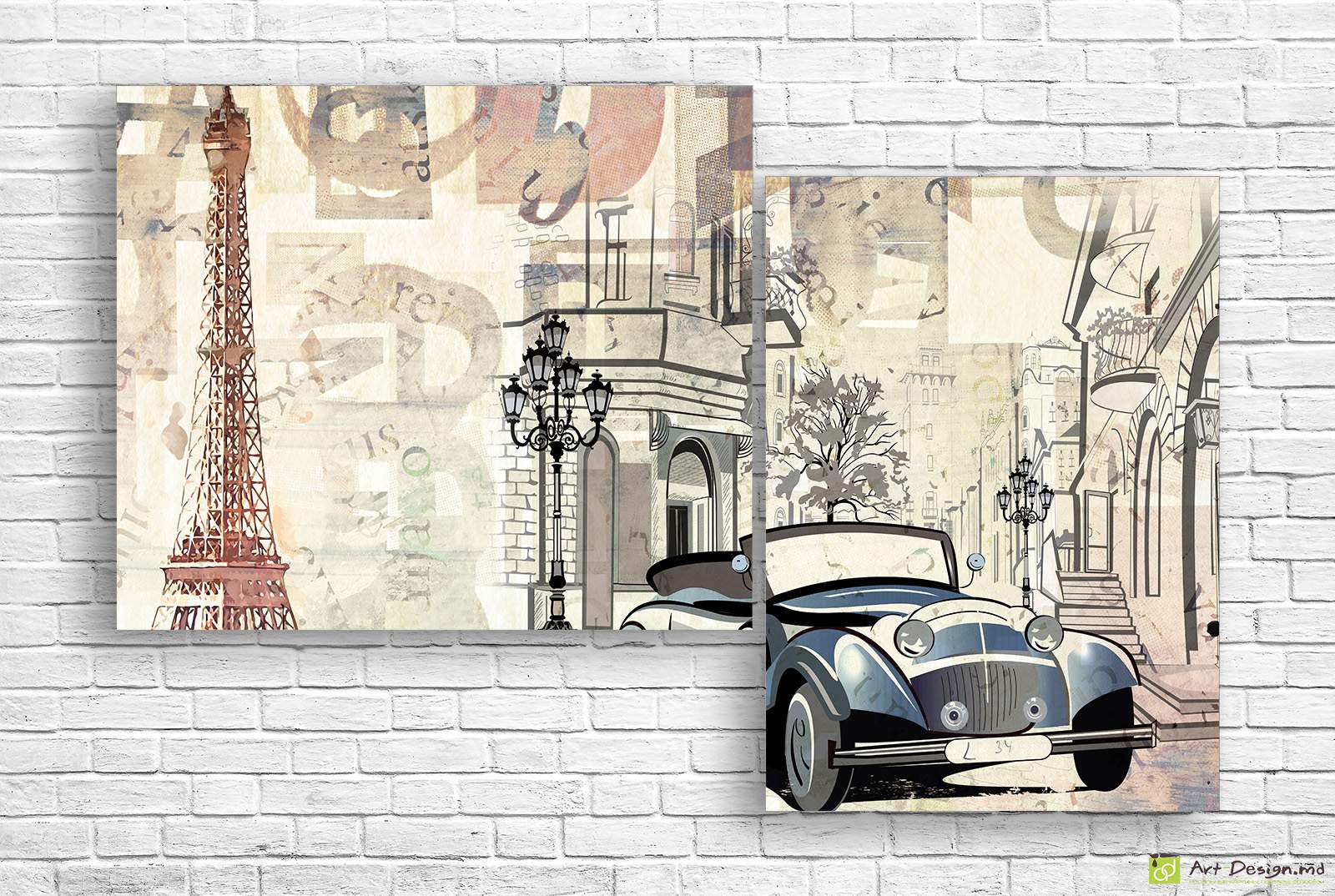 Модульная картина - Париж и мода, рисунок_2