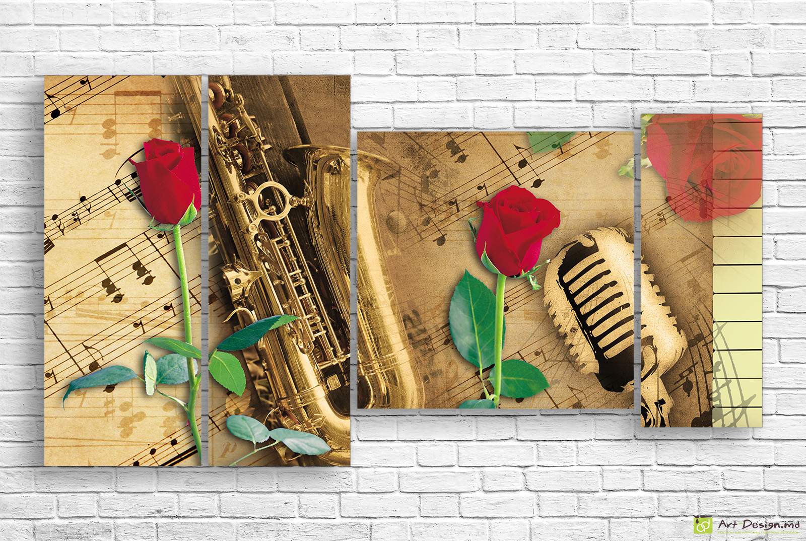 Модульная картина - Музыкальное ретро