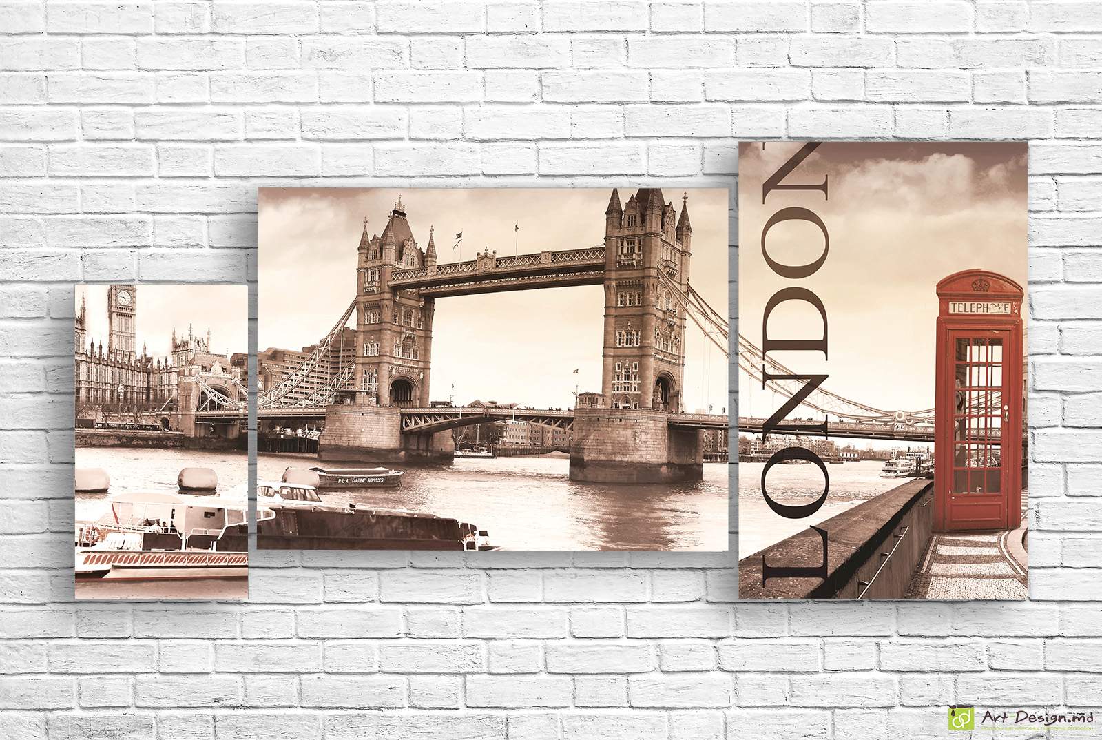 Модульная картина - Старинный Лондон_2