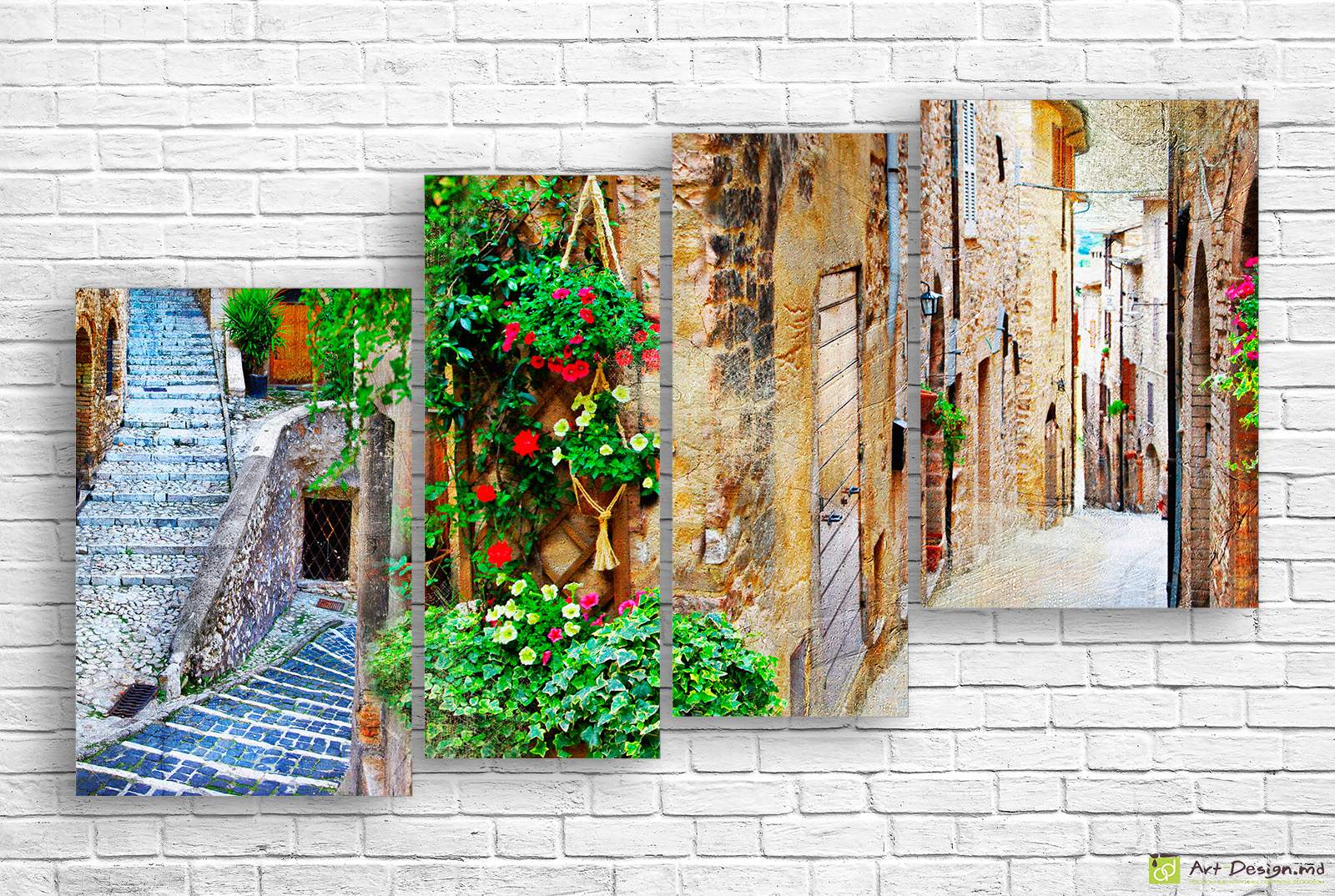 Imagine multicanvas - Străzi străvechi ale Italiei