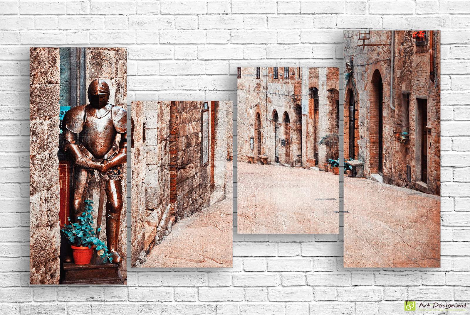 Модульная картина - Старинные здания Италии