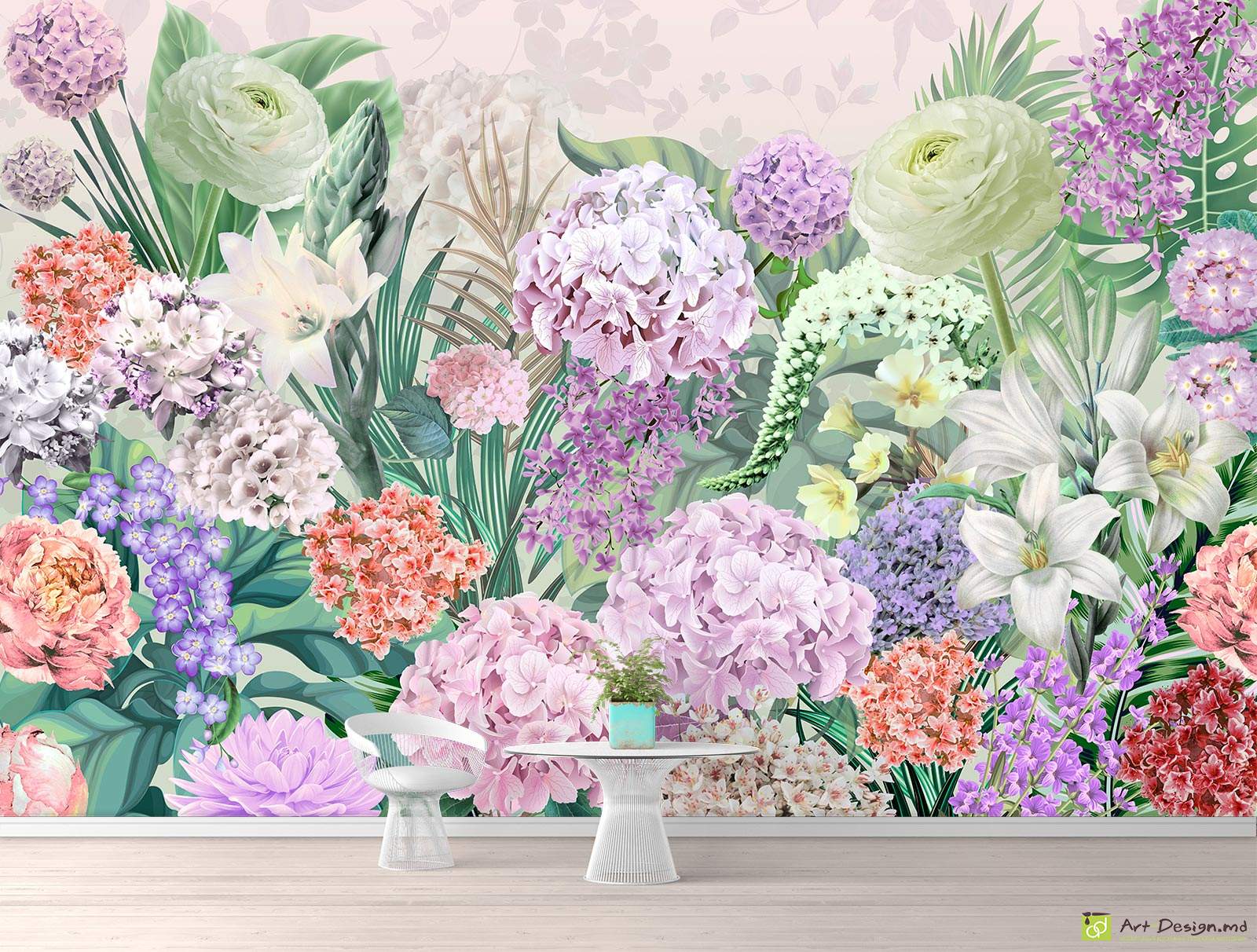 Фотообои цветы - Цветочный фон