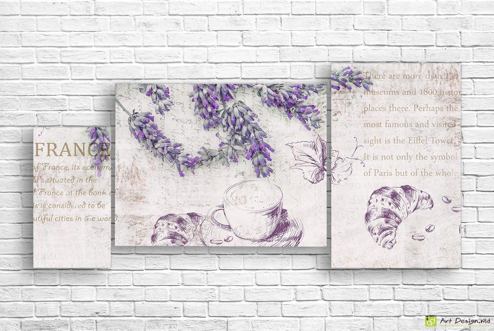 Imagine modulară - Franta desenata și levănțică