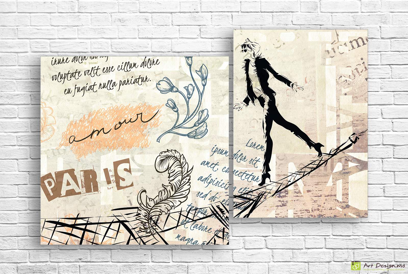 Модульная картина - Французская мода