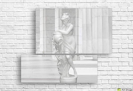 Модульная картина - Ретро в красном