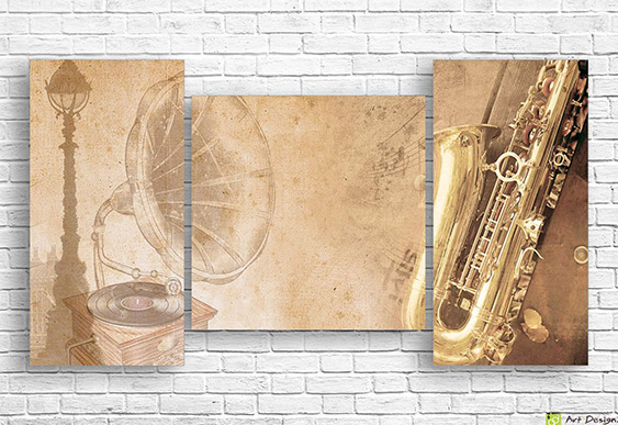 Imagine modulară - Vintage muzical_2