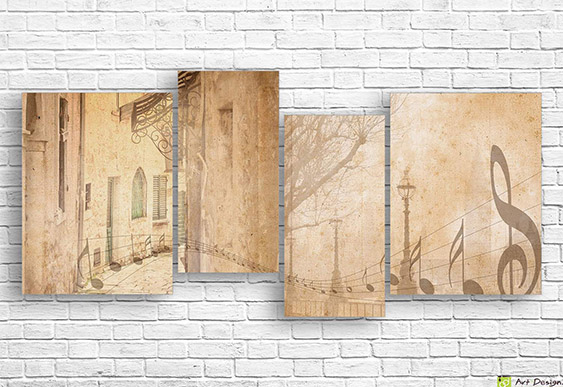 Imagine modulară - Vintage muzical_3