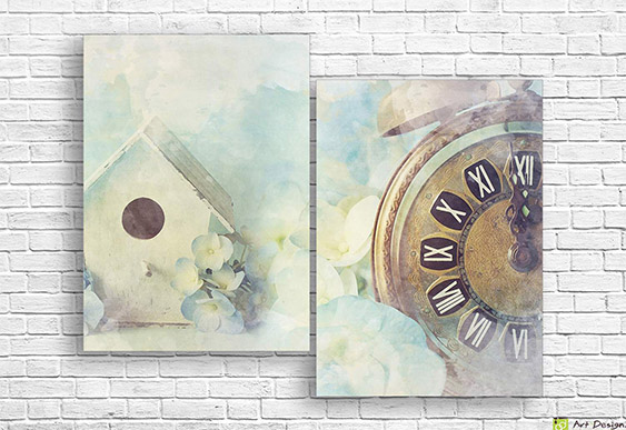 Imagine modulară - Tramvai galben pe alb și negru