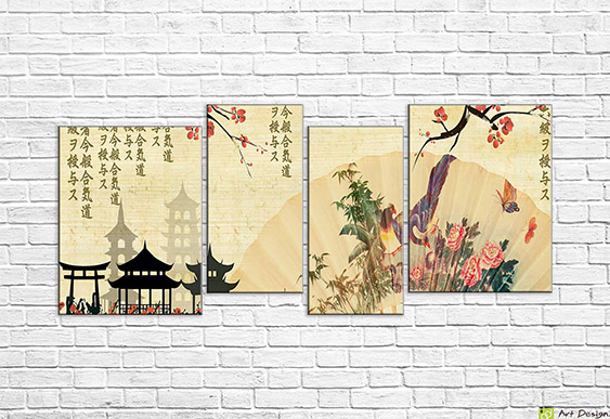 🎎 Модульная картина «Восточная гармония»