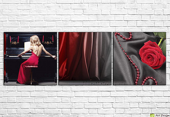 🎧 Tablou modular Fată în căști dansează pe muzica orașului