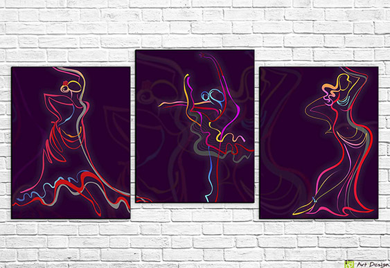 🩰 Модульная картина Галерея классического танца