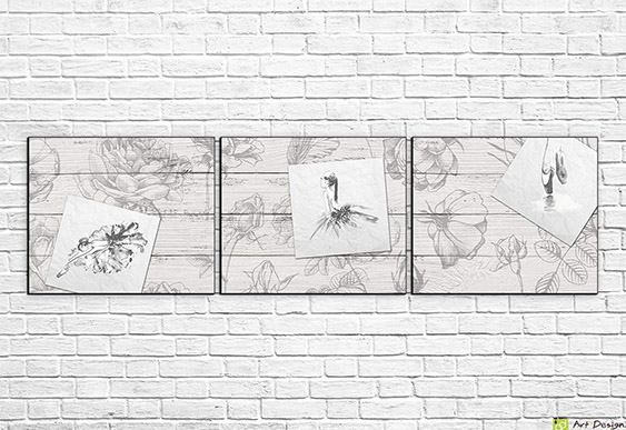 🩰 Tablou modular „Schițe de balet”