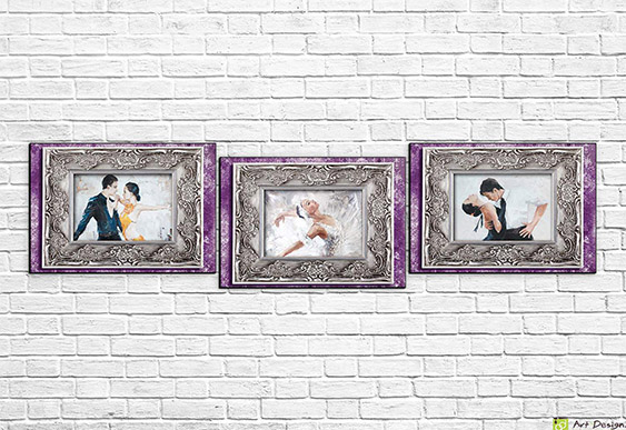 🎬 Tablou modular Cadre de film pe perete de caramida