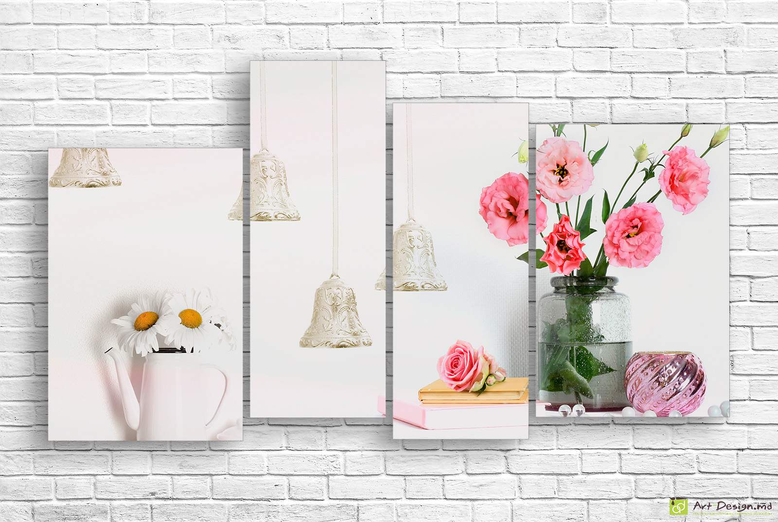 Imagine modulară - Eustoma și musetel