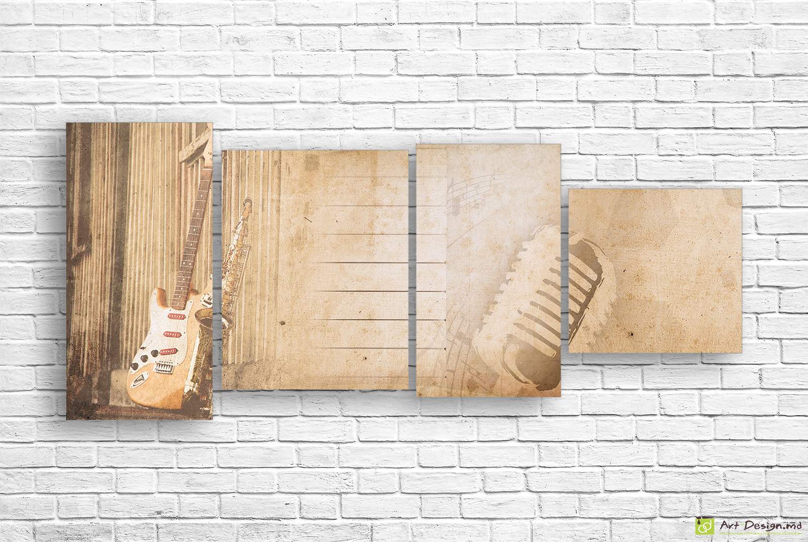 Модульная картина - Музыкальный Винтаж