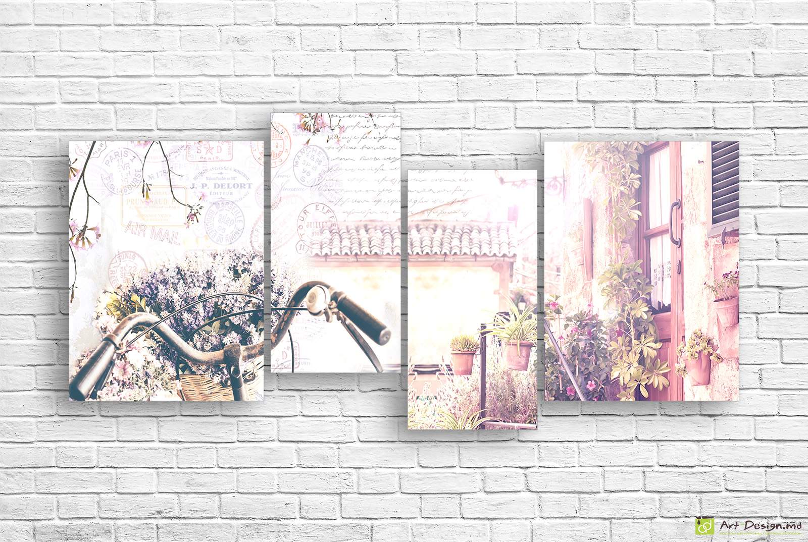 Imagine modulară - Bicicleta și casa de epocă