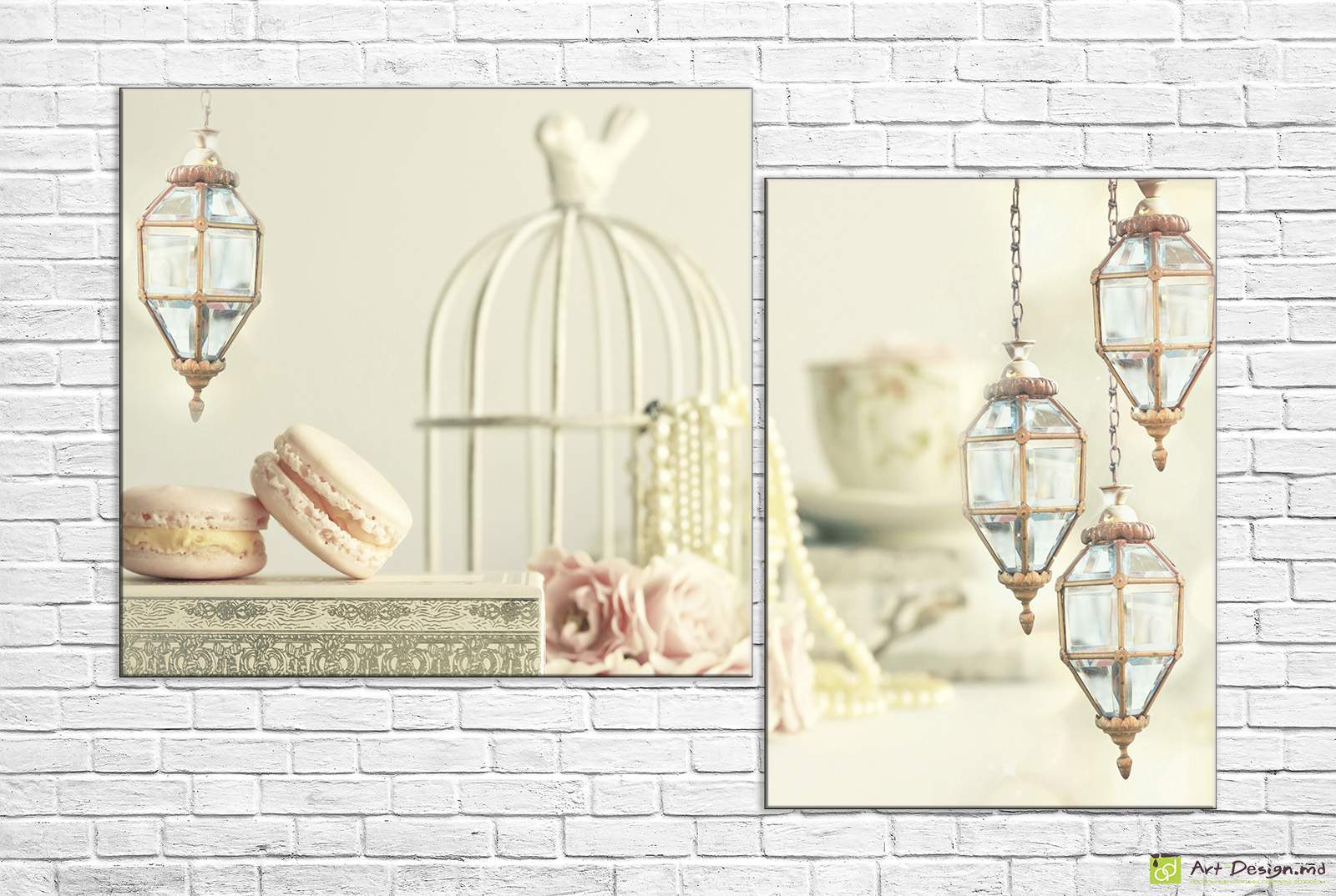 Модульная картина - Вкусное ретро - макаронс