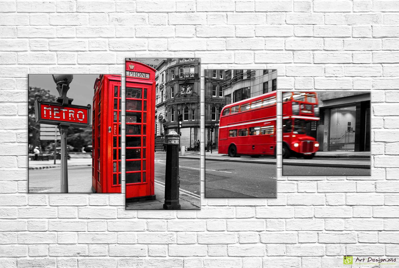 Модульная картина -  Обзорная экскурсия по Лондону