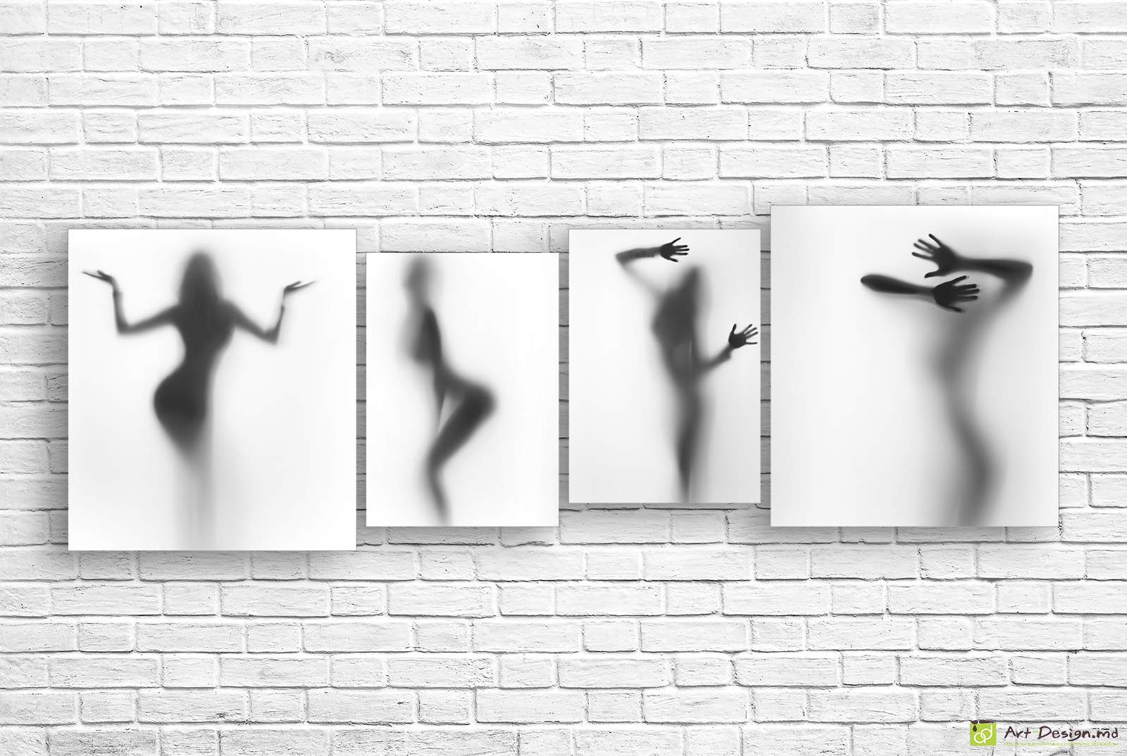 🖤 Tablou modular „Siluete feminine”