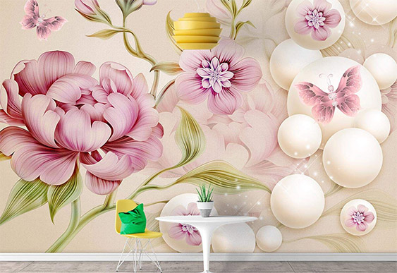 Fototapet flori - Orhidee și bile