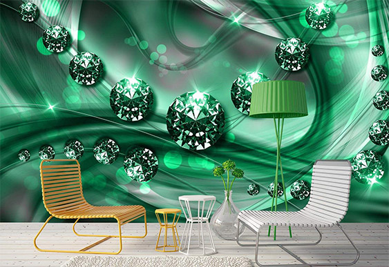 Fototapet la comanda - diamante și fundal abstract_8