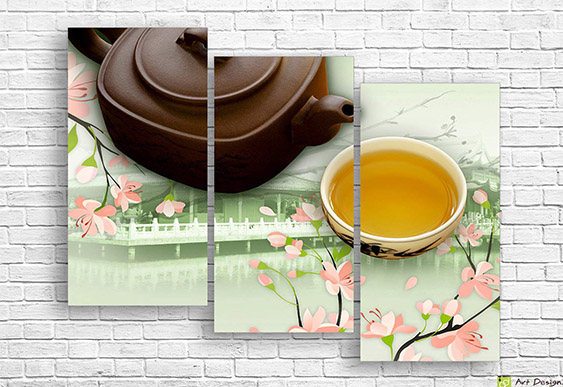 Tablou multicanvas - Ceremonia tradițională de ceai chinezesc