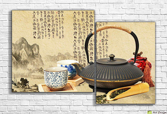 Tablou multicanvas - Ceremonia tradițională de ceai chinezesc