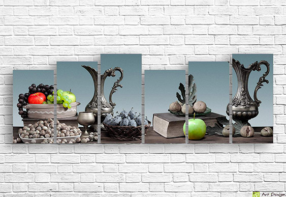 Tablou multicanvas - Mere roșii suculente