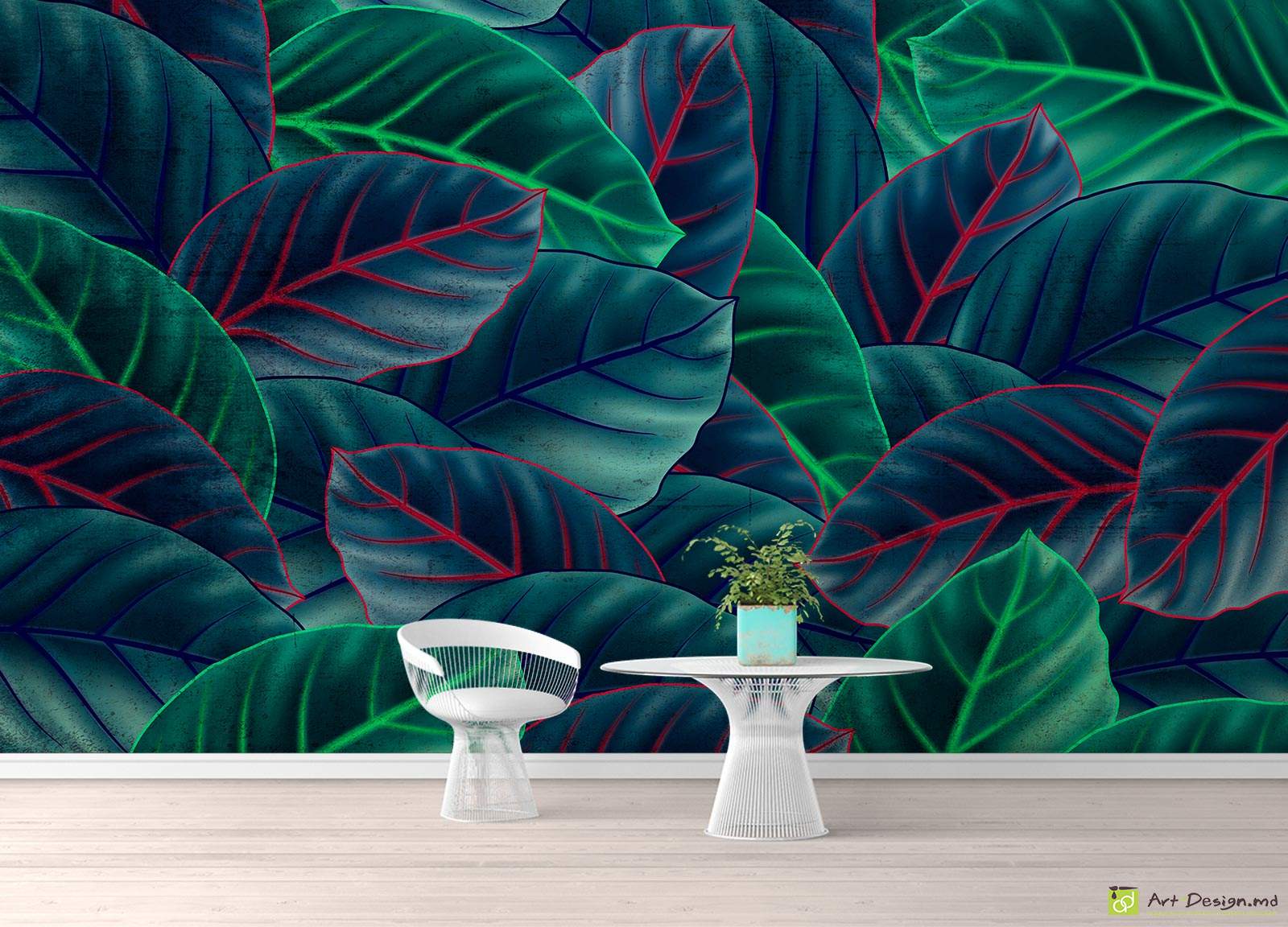 Fototapet la comanda - Fundal din frunze