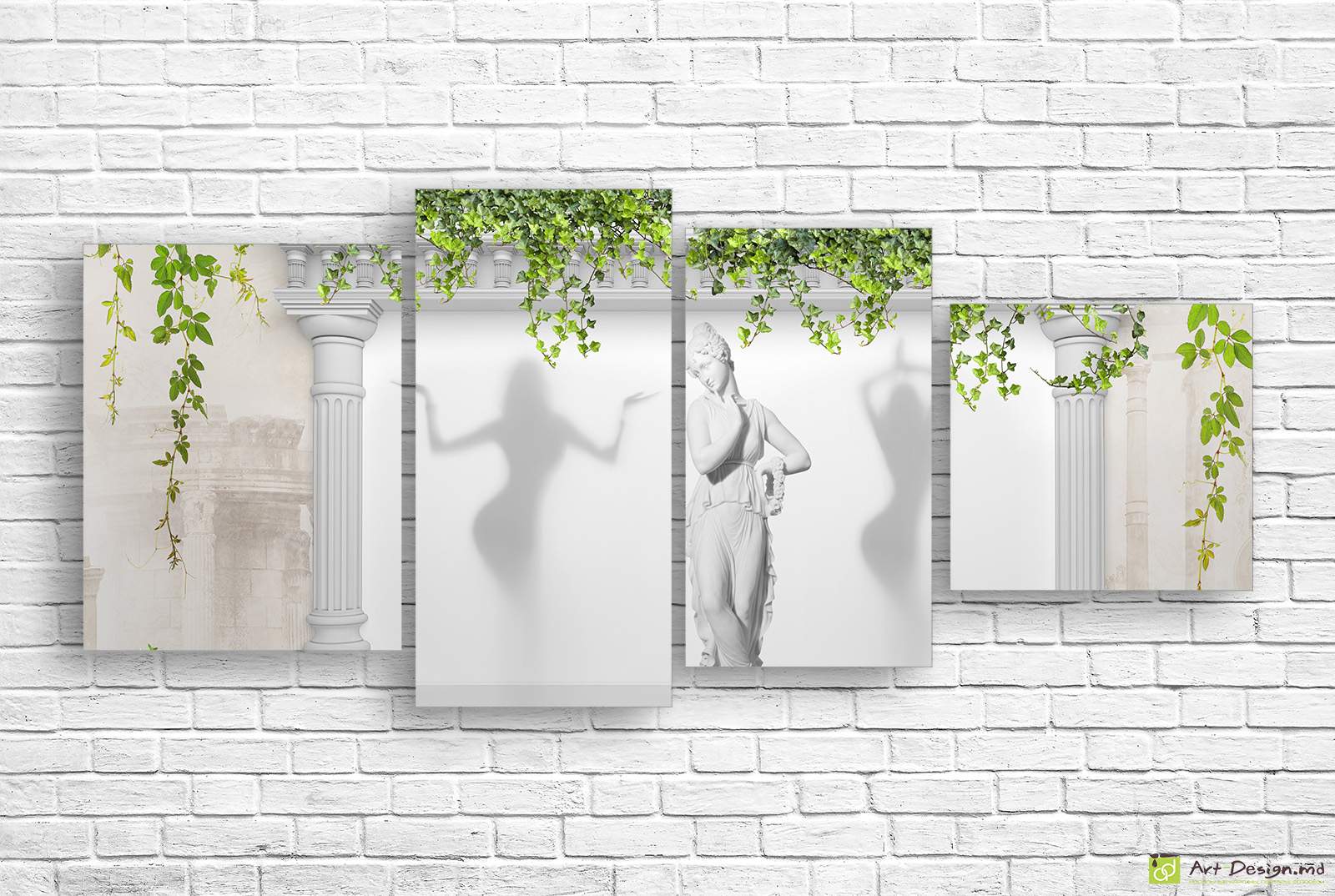 🏛️ Tablou modular Umbre vii in gradina antica