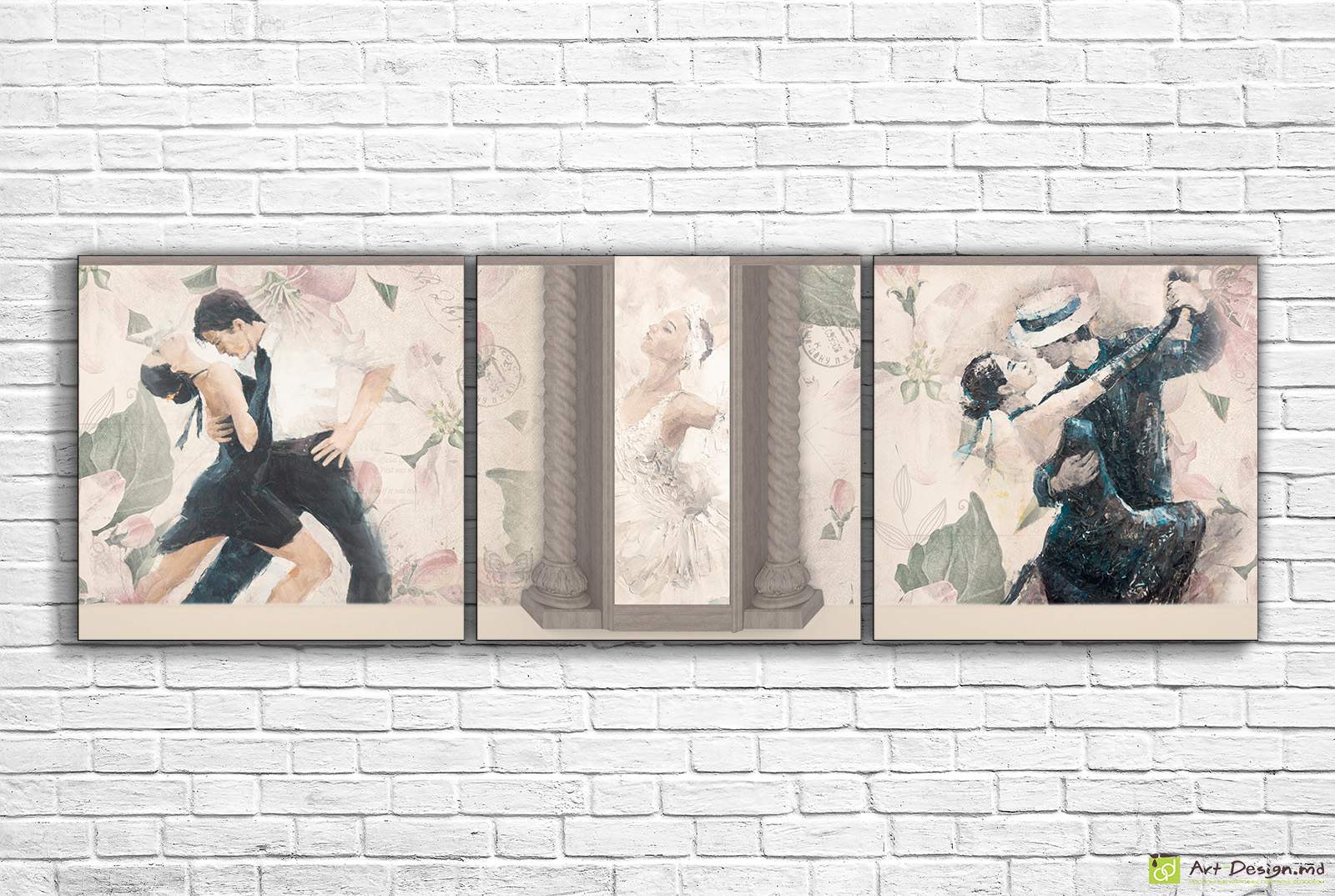 🩰 Модульная картина Танцевальный винтаж и балет