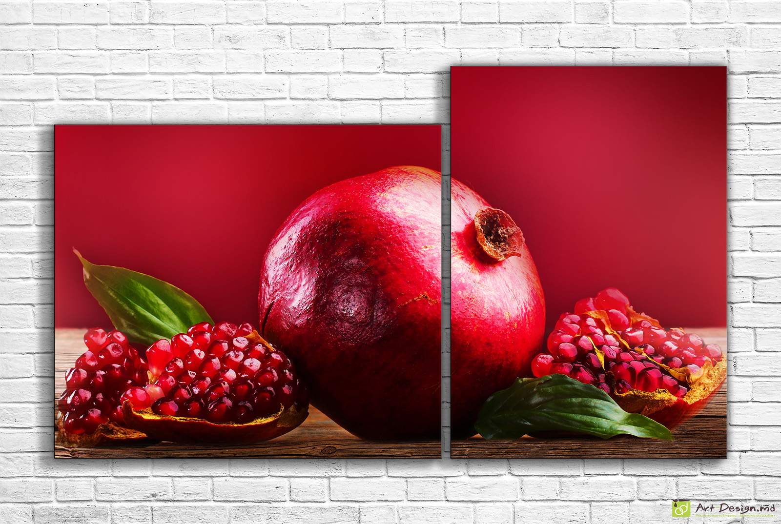 Модульная картина - Сочный гранат_2