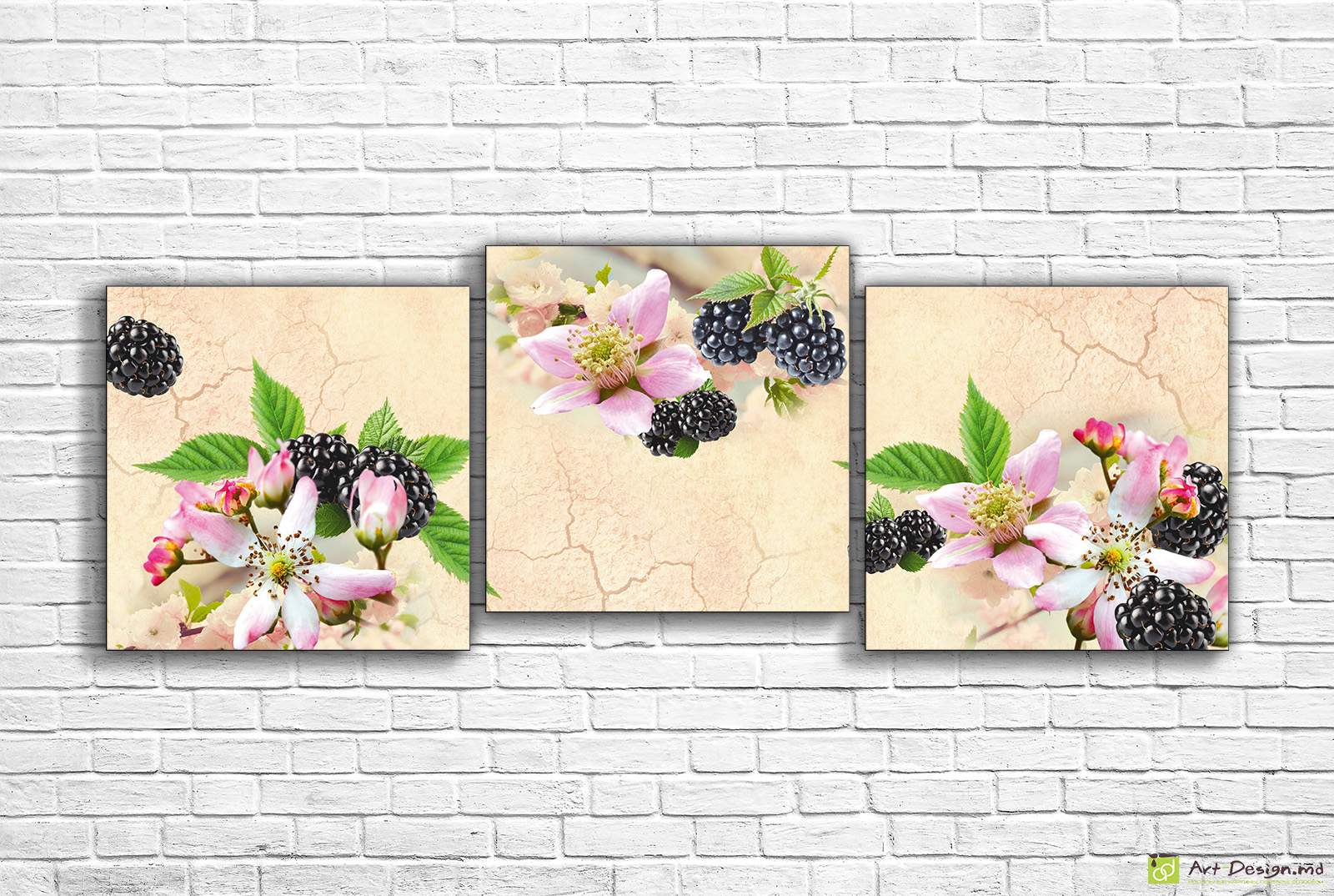 Модульная картина - Сочная Ежевика