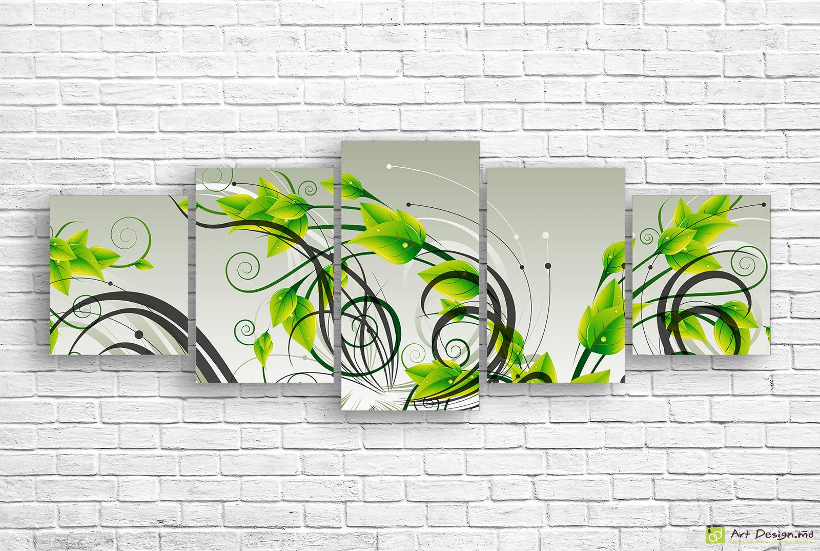 🌿 Tablou modular „Ritmul verde al naturii”