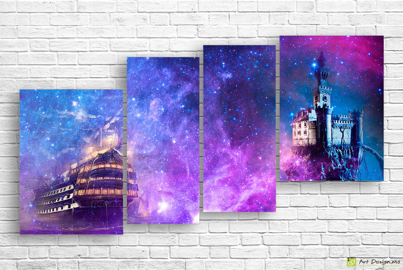 🌌 Tablou modular „Legenda cosmică”