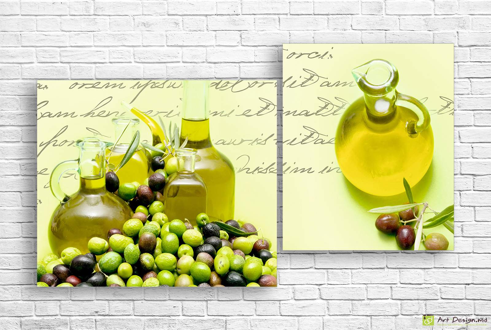 Модульная картина - Оливковое масло и оливы_2
