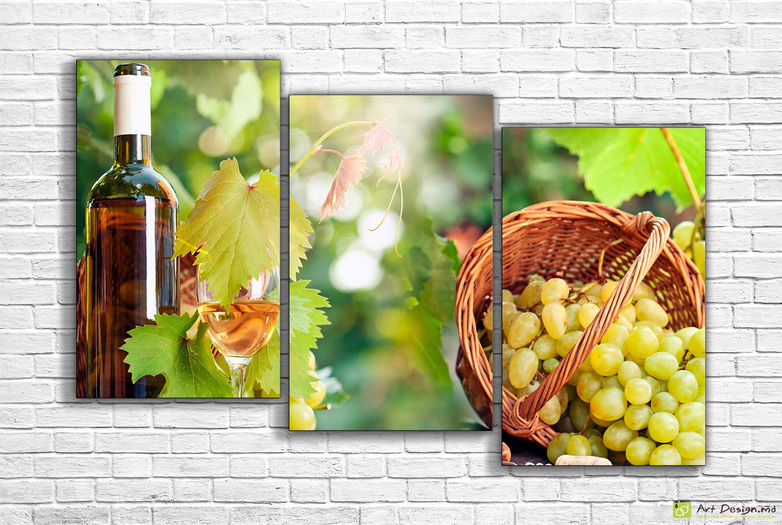 Tablou multicanvas - Struguri albe suculenti in Moldova
