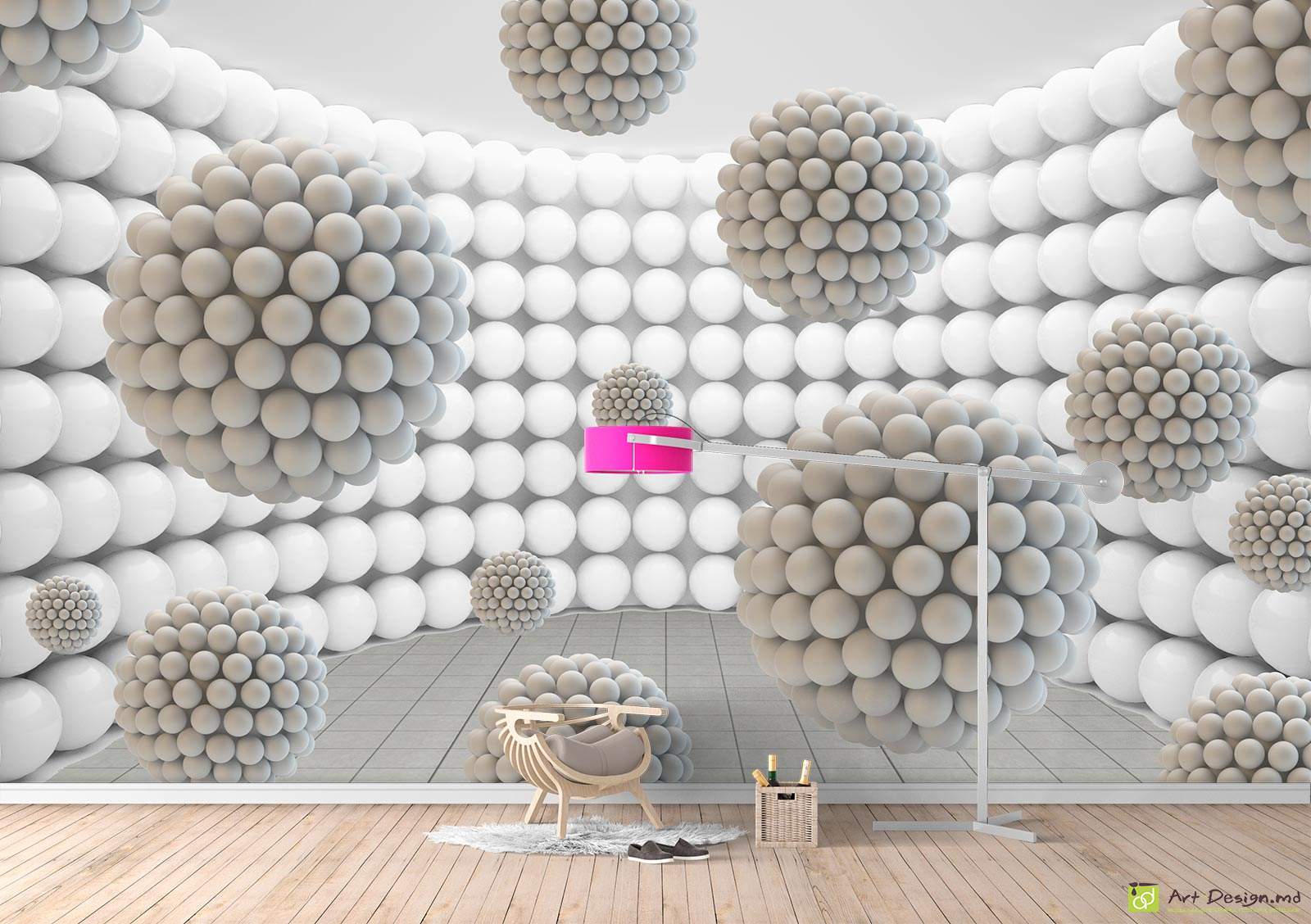 Fototapet la comanda - Bile și tunel_2