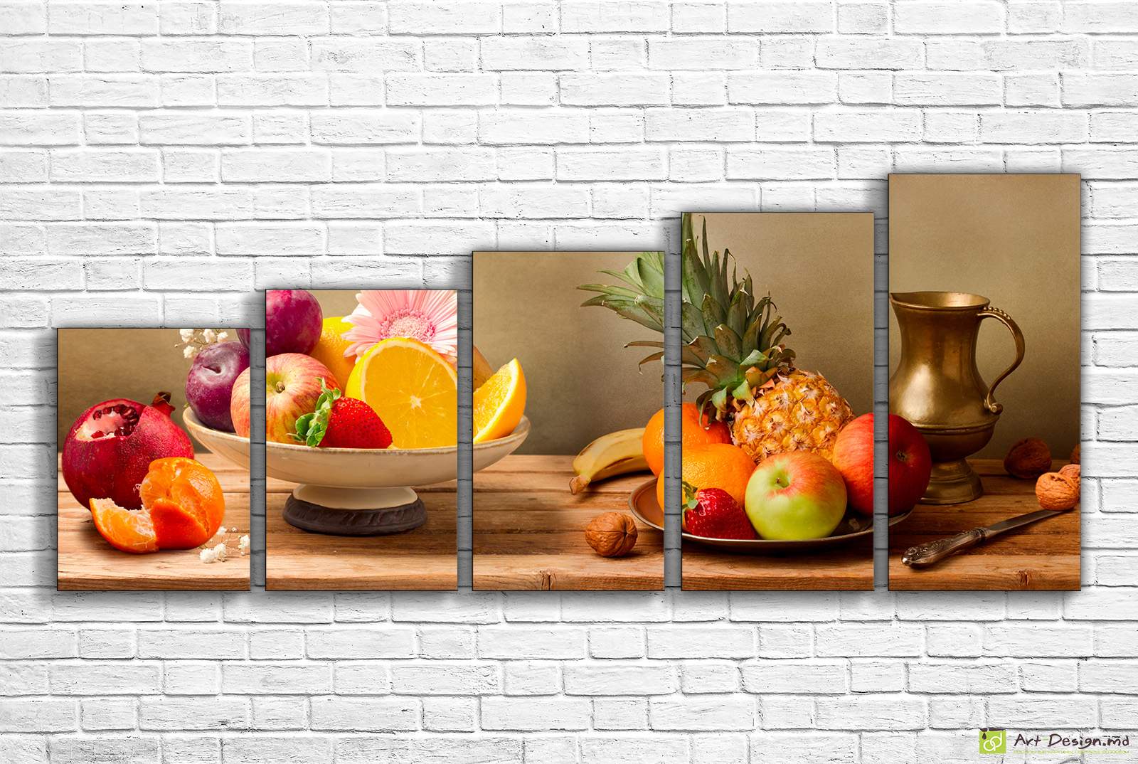 Модульная картина - Натюрморт с фруктами