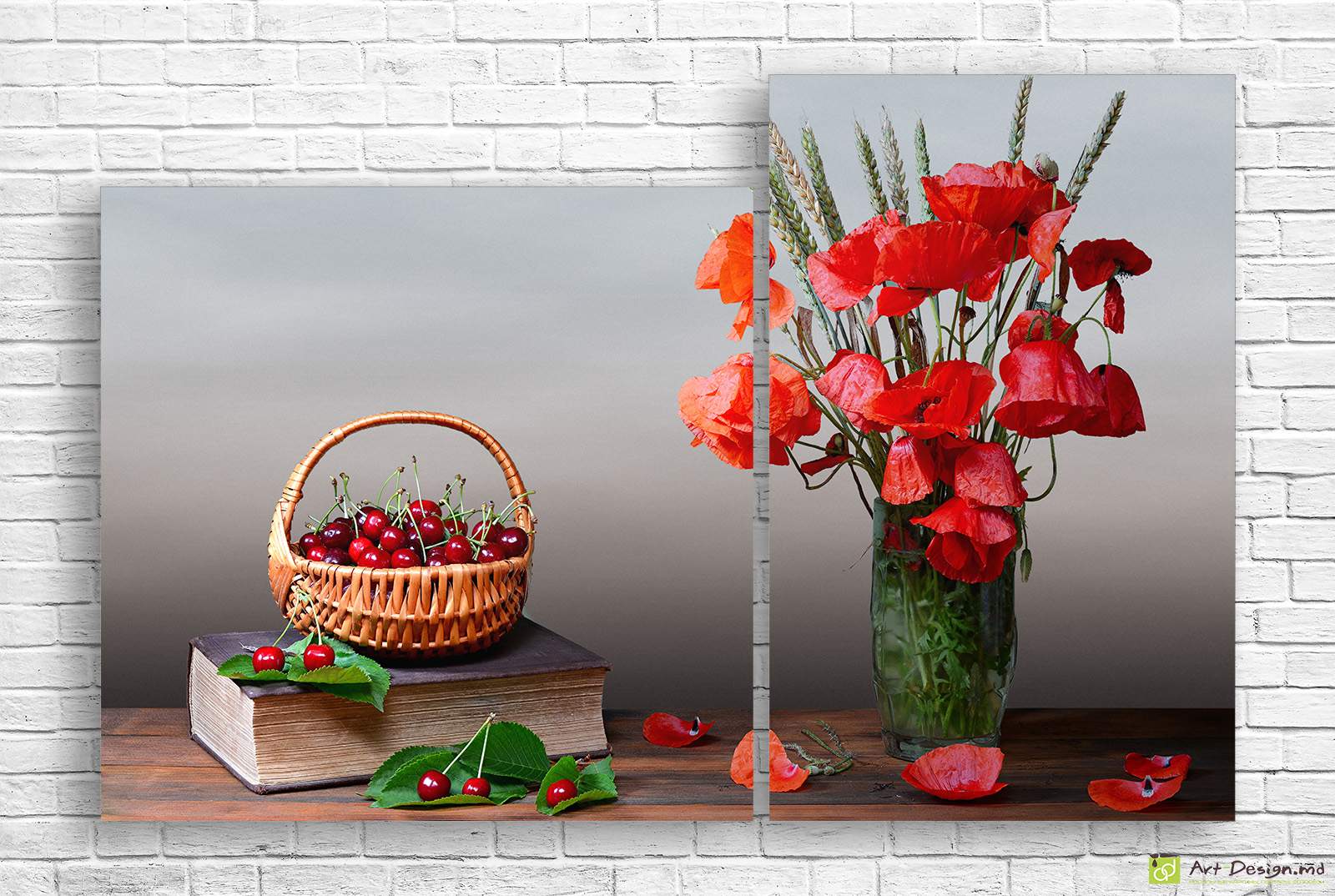 Tablou multicanvas -  Ciresele albe_2